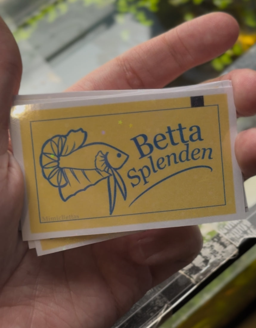 Betta Splenden Sugar Packet Sticker