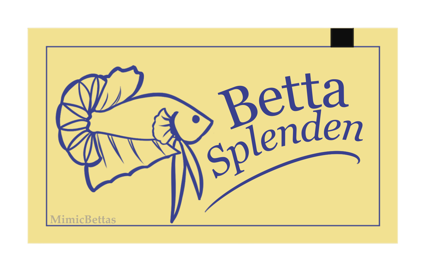 Betta Splenden Sugar Packet Sticker